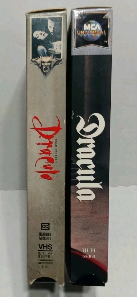 Dracula VHS Cassette Lot Of 2: Universal 1931 Lugosi & 1993 Coppola Oldman Foto 3 de 4