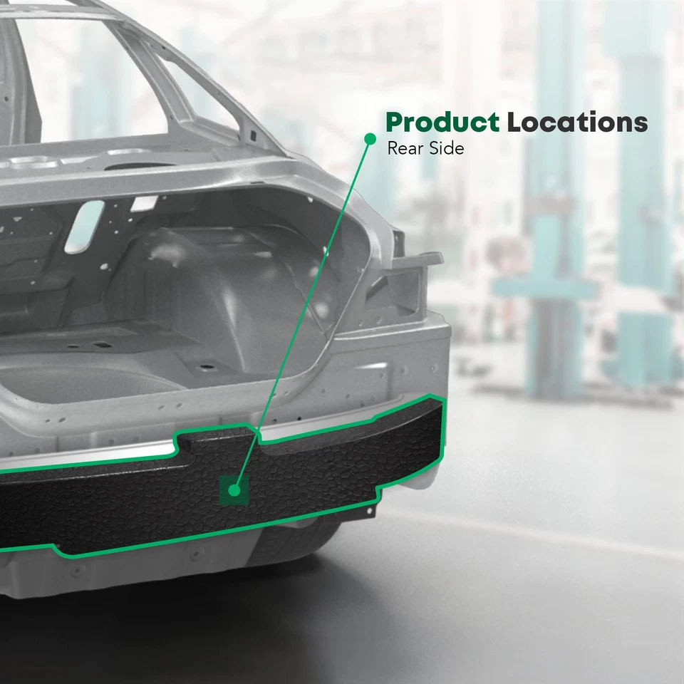 Amortiguador de impacto energético para parachoques trasero EPP para Nissan Rogue 2008-2013 Rogue Select Foto 3 de 4