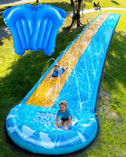 Extra Long Slip and Water Slide for Kids Adults Backyard, 22Ft Giant Inflatable