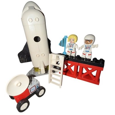 LEGO DUPLO Space Rocket Shuttle Astronauts Launch Pad Lot Figures