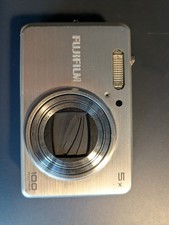 Vintage Fujifilm FinePix J100 Digitalkamera Silber 5X Zoom 10 MP Kompakt