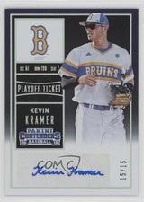 2015 Panini Contenders College Playoff Ticket 15/15 Kevin Kramer #32 Auto d4v