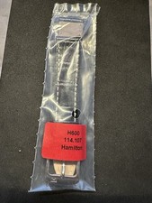 Hamilton Black Leather Strap w/ Buckle 18mm H600.114.107