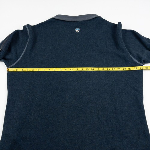 Kuhl Chianti Fleece Pullover Jacke Herren 2XL blau 1/4 Zip Pullover Wollmischung - Bild 14 von 15