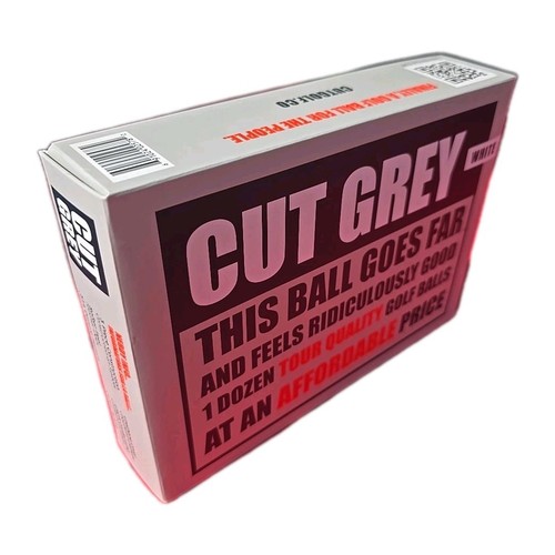 Cut Grey Golfbälle, 4 Stück Urethan, 12er Pack, BRIGHT WHITE' Brandneu - Bild 2 von 4