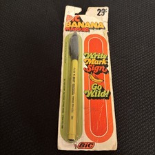 Vintage Bic Banana Pen Marker in Original Pac...