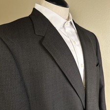 Hart Schaffner Marx Blazer 2 button Sport Coat Jacket Men 46R New Wool Brown