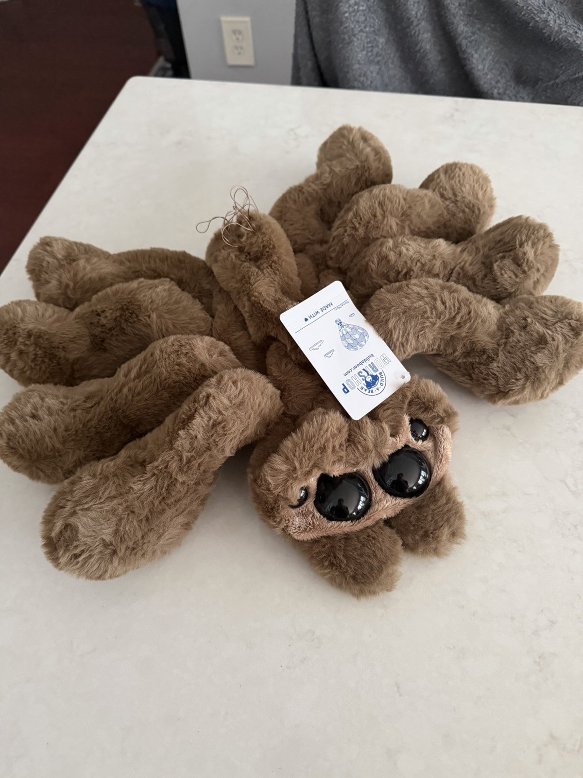 2026 Build A Bear Halloween Jumping Spider Brown Plush UNSTUFFED NEW IN HAND