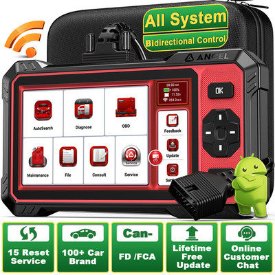 ANCEL DS410 Lite Bidirectional OBD2 Scanner Diagnostic Tool Lifetime Free Update