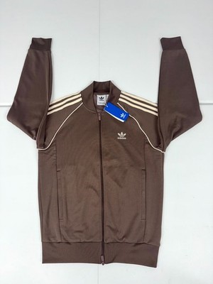 Adidas Adicolor Classics SST Track Jacket Men's Brown Full Zip Trefoil JP2519