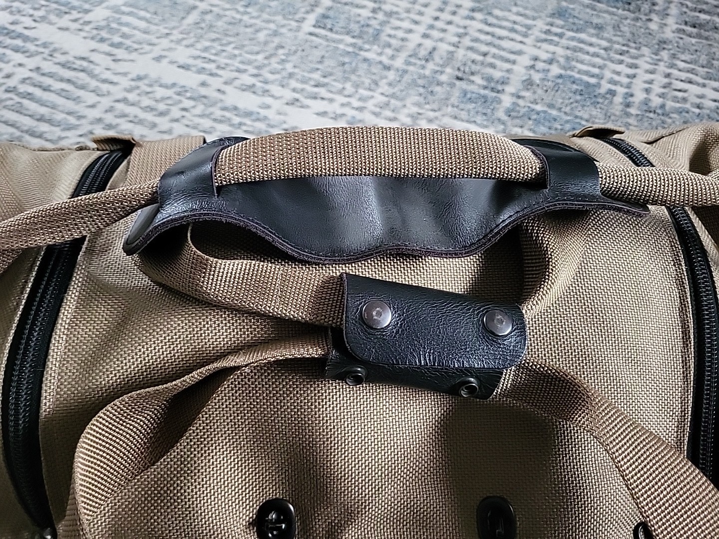 L. L. Bean  Heavy Canvas & Leather Duffle Travel Bag 