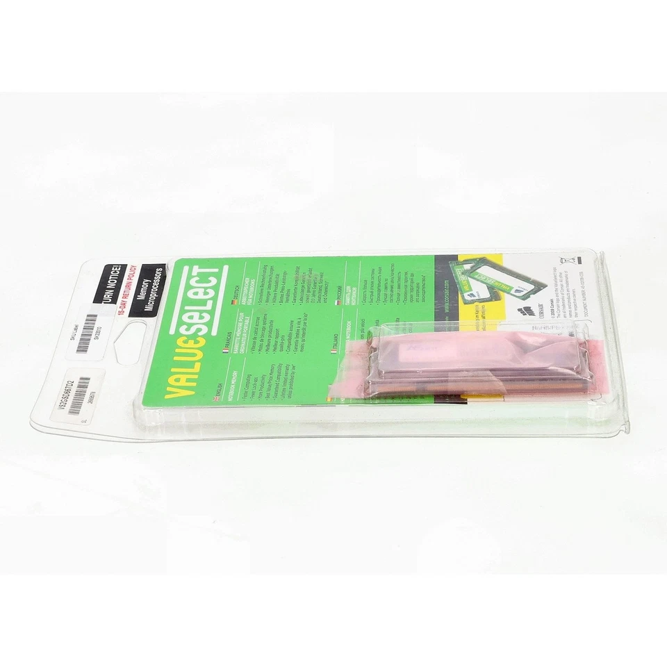 Corsair VS2GSD667D2  2GB DDR2 667MHz SODIMM 200 Pin CL5 1.8V Laptop RAM - New - Image 3 of 3