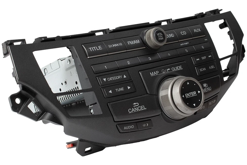 Reproductor de CD MP3 2010-2012 Honda Crosstour AM FM radio por satélite navegación 3TA5 39100TP6A212M1 Foto 2 de 4