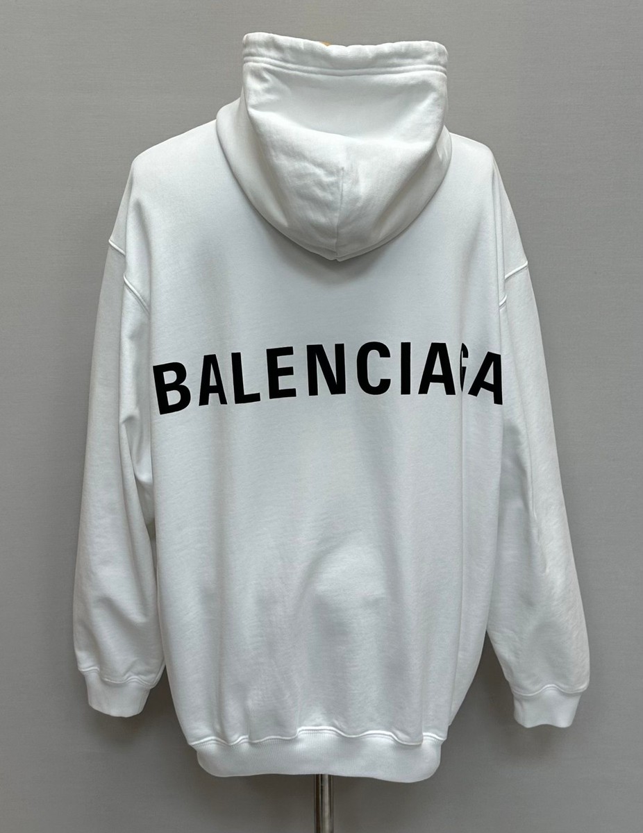 【新品未使用】BALENCIAGA Archives Logos Hoodie BALENCIAGA Archives Logos Hoodie Medium Fit in Black
