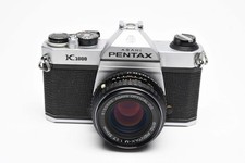 Pentax K1000 35mm SLR w/50mm f1.7 lens, New seals, strap, Great 