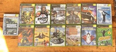Xbox Game Lot 13 Games! Halo Star Wars Tom Clancy Shooter Sports Tested/Working 
