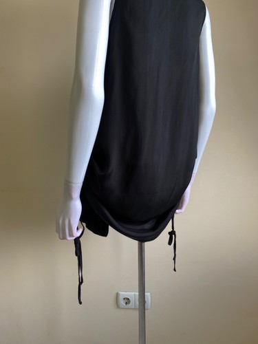 Mini Vestido Marithe Francois Girbaud Avant Garde Sin Mangas Negro Talla 44 - Imagen 12 de 18