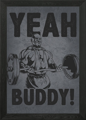 Yeah Buddy Ronnie Coleman gerahmtes Wandbild Poster Leinwanddruck Bild