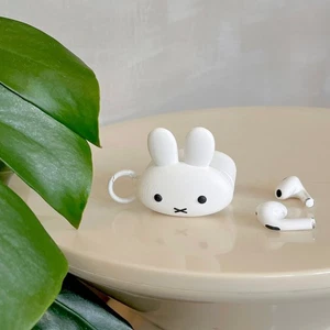 For AirPods 1 2 3 4 Pro 2 Pro 3 Cute Bunny 3D Silicone Anti-drop Earphone Case