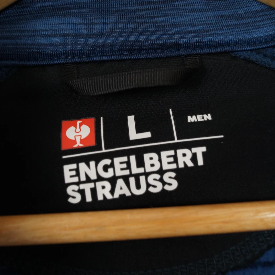 Jersey de lana ENGELBERT STRAUSS para hombre talla L cremallera completa azul... - Imagen 4 de 4