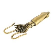 Vintage Brass Statue Golden Marine Animal Figurine Desktop Decor