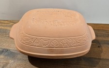 Vintage Romertopf 110 Terracotta 12"×8"×6" Clay Baker Roaster -Used