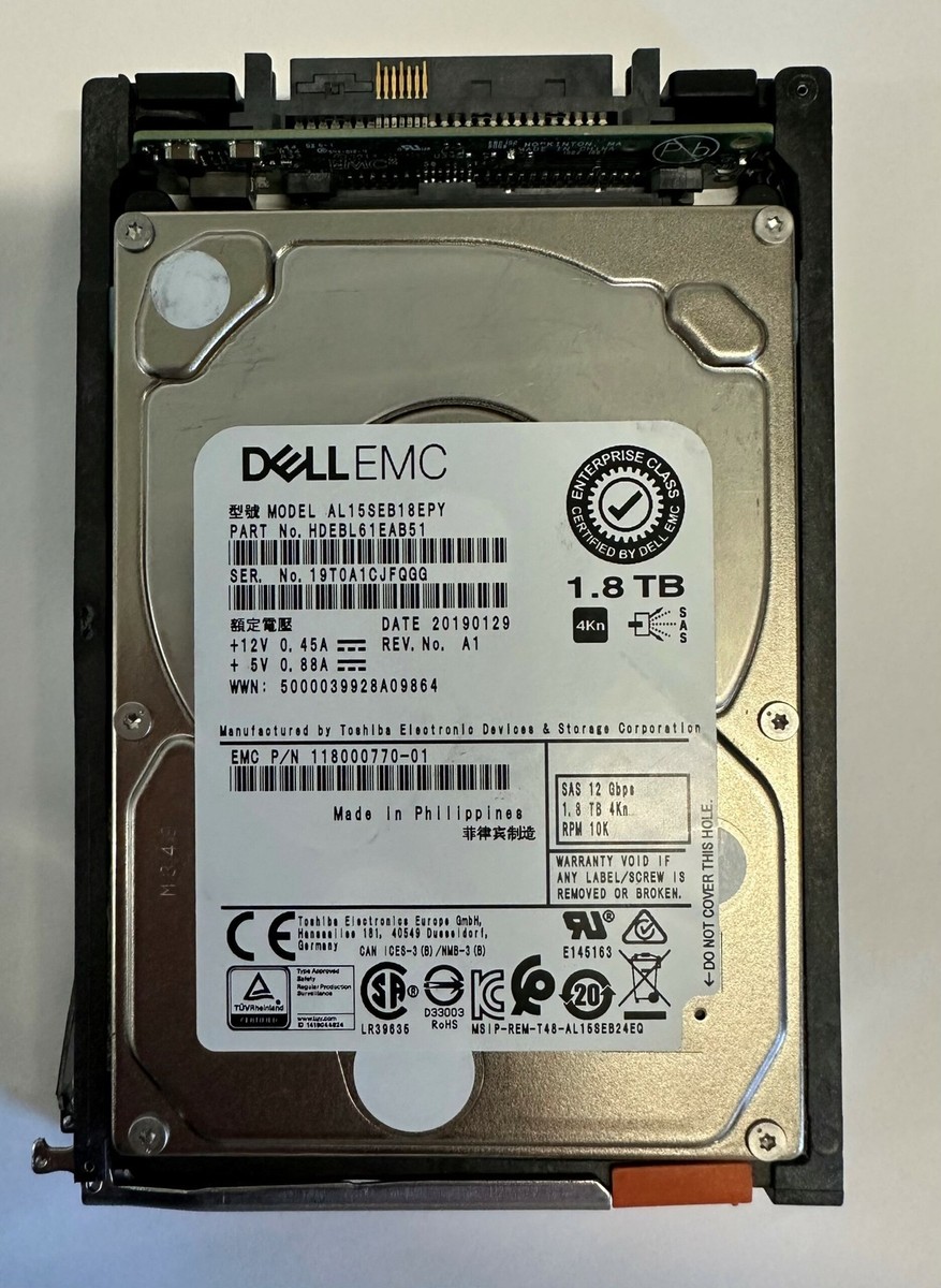 118000770-01 - EMC 1.8TB 10K RPM SAS 2.5