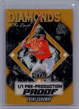 Trent Caraway 2025 Leaf Metal Baseball 1/1 Pre Production Proof