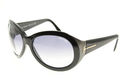 TOM FORD Elizabeth TF27 B5 Shiny Black 62/17-125 mm Made in Italy