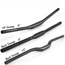 Full Carbon Fiber Mountain/BMX Bike Handlebar Flat/Rise/9 Degree Bicycle Parts
