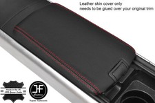 Rote Naht Oberteil Maserung Echtleder Armlehne Vorne Cover Für Mazda RX8 03-12