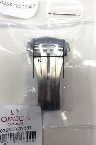 Omega fibbia acciaio deployante deployante deployante 16mm 025STZ007387 originale *NUOVISSIMA - Foto 2 di 3
