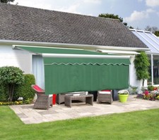 Primrose Awning Dropdown Valance 1m Drop Fabric Patio Shade 8 Sizes 7 Colours