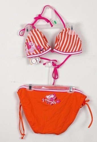 Ladies JR OP Ocean Pacific Swimwear match Set 2 Pc BIKINI L 11/12 TOP S 3/5 NWT - Picture 2 of 2