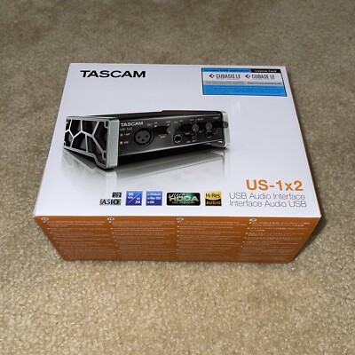Tascam US-1x2 USB Audio/MIDI Interface w/Microphone Preamps iOS Compatibility-UC