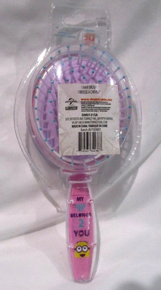 Despicable Me Minions Dave Stuart 8" Coctelera Brillo Globo de Nieve Cepillo de Pelo - ¡Nuevo! Foto 3 de 4