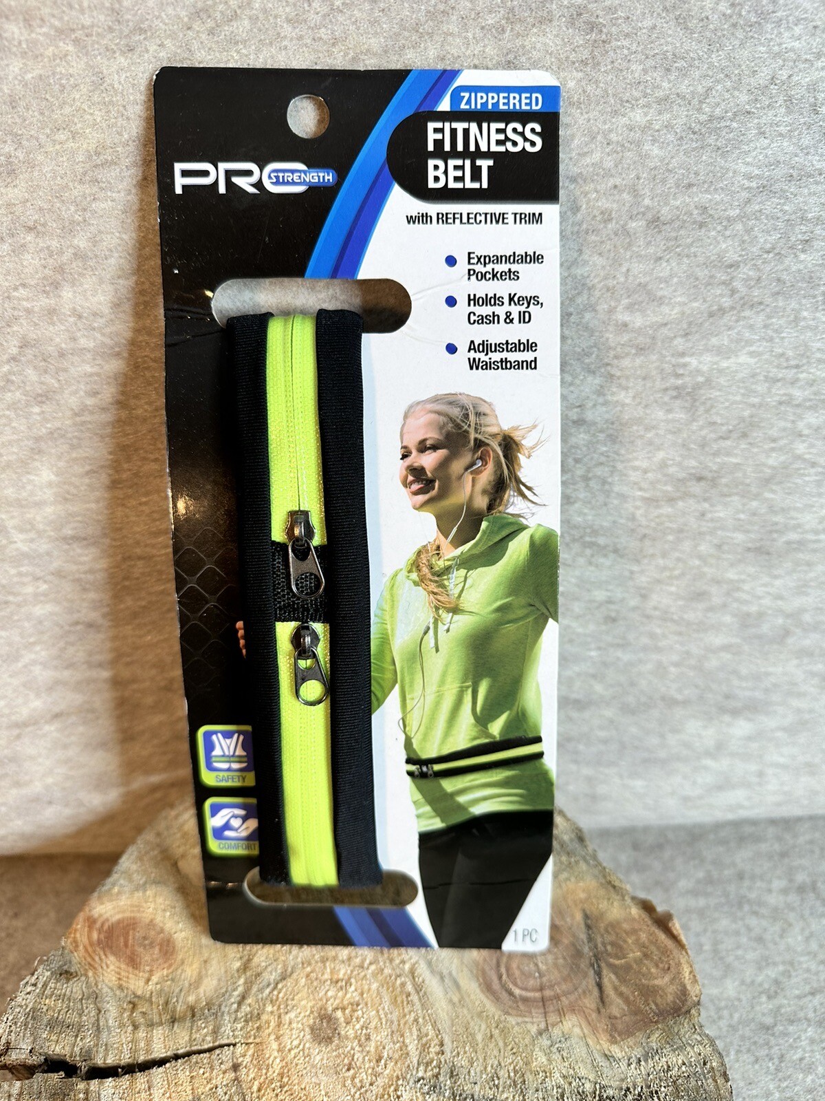 Pro Strength Zippered Fitness Belt Reflective Expandable Adjustable New