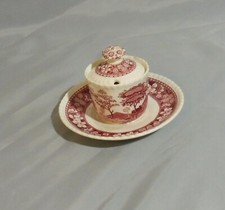 Pink Tower v. Spode , Senfdose mit Deckel 2tlg. Ø 12 cm , Höhe 6 cm
