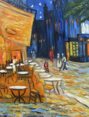 Van Gogh Cafe Terrace at Night Repro, Quality Hand Painted Oil