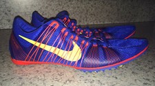 NIKE Zoom Victory 2 Royal Blue Red Mid Distance Track Spikes Shoes NEW Mens 13