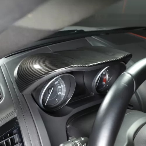 Cubierta de embellecedor de consola de tablero interior de fibra de carbono ABS para Jaguar F-TYPE 2013-2024 - Imagen 29 de 44