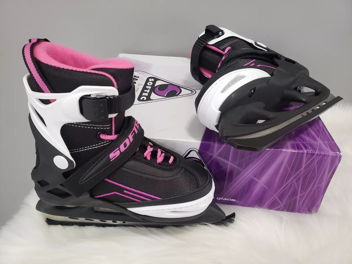 NEW Jackson Ultima Softec Vibe Girls Adjustable Ice Skate Size Small 11 2 purple