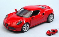 New Ray 1/32 Alfa Romeo 4C ROT Modellbau Statisches Modell Diecast