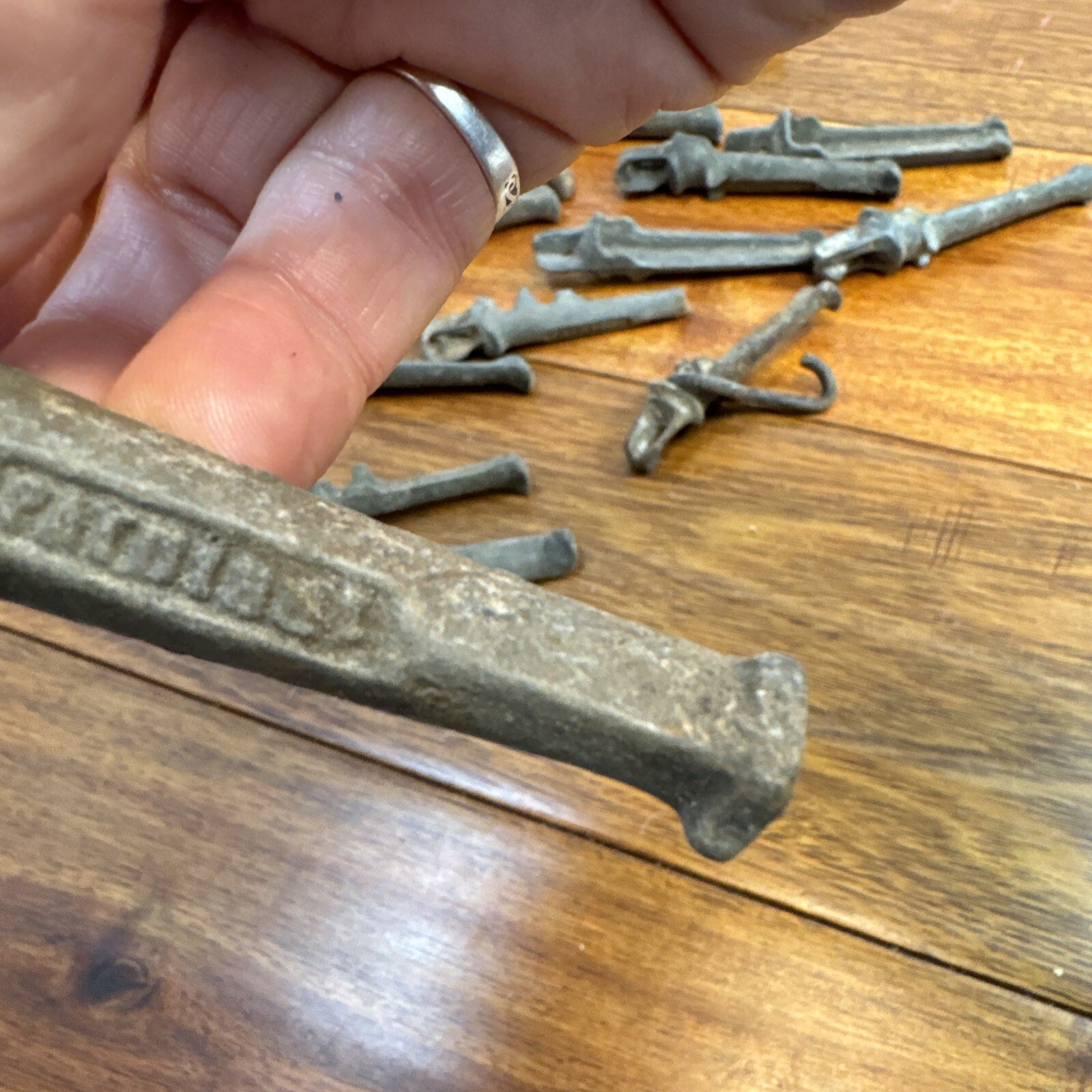 Maple Syrup Sap Bucket Spouts Taps Spiles Cast Iron 1864 Lot 24 Vintage