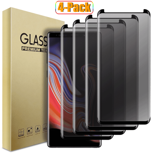 4Pack For Samsung Galaxy Note 9 Privacy Tempered Glass Screen Protector - Picture 12 of 13