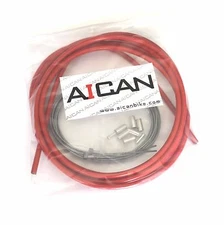 Aican Quality bicycle bike Road Brake cable housing set kit vs Jagwire, Red