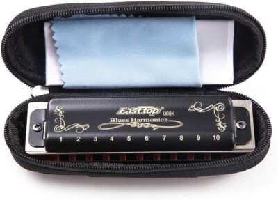 EASTTOP Diatonic Blues Harmonica T008K 10Hole Blues Professional Harmonica Gift