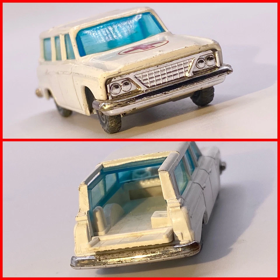 Ambulancia Husky🔥Corgi Juniors 1964 Studebaker Wagonaire -1/64- difícil de encontrar como nueva Foto 2 de 4