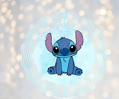 Handmade Lilo And Stitch Inspired 3D 8in Wind Spinner #2