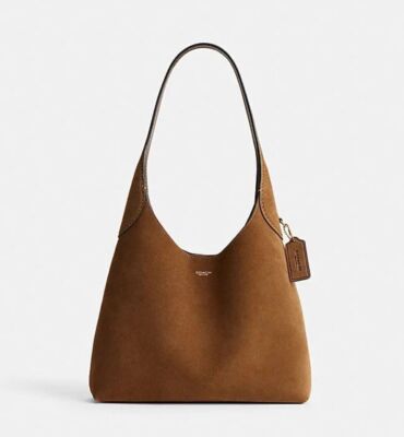 A Lover's Gift COACH Suede Brooklynmedium sized Shoulder Bag 39 : B4/CEDAR